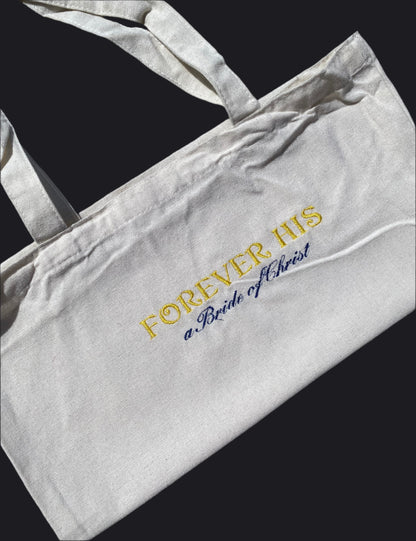Forever His tote bags