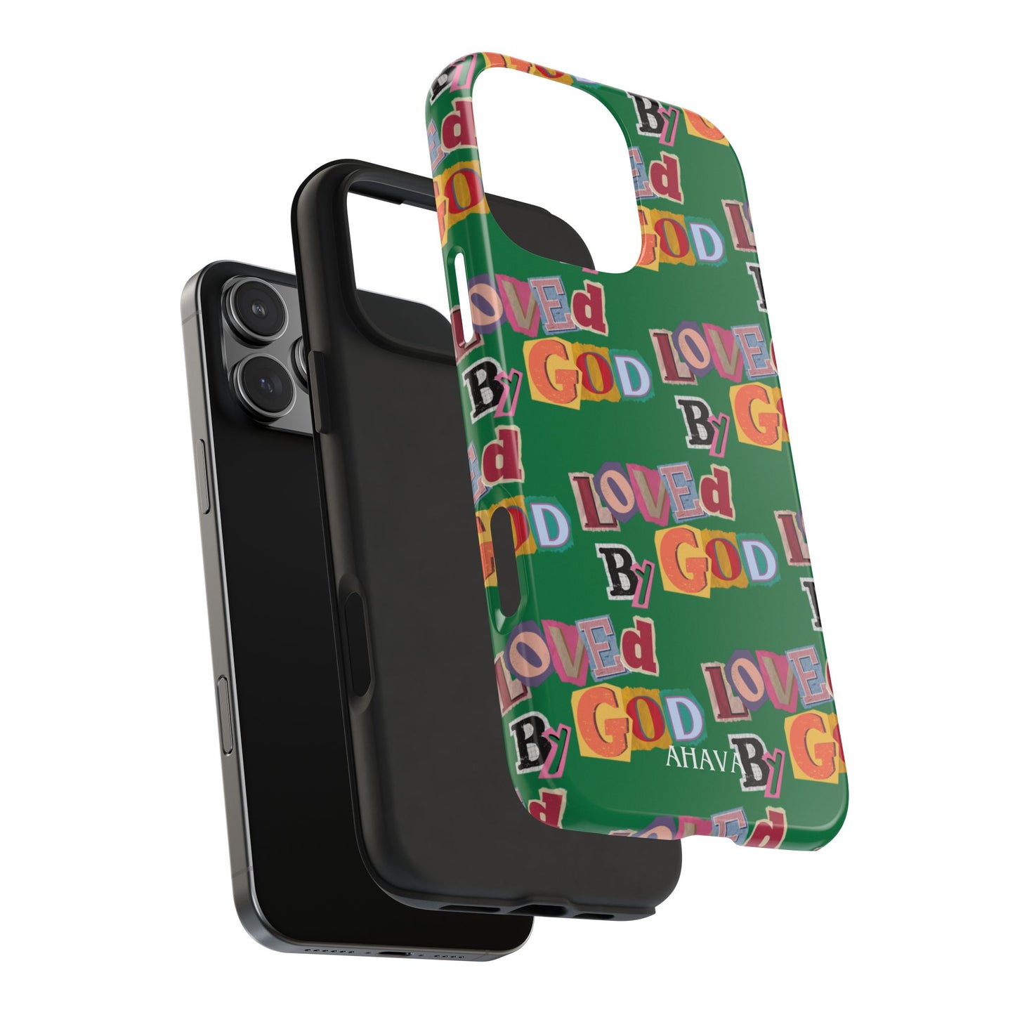 "Loved by God" Green Phone Case