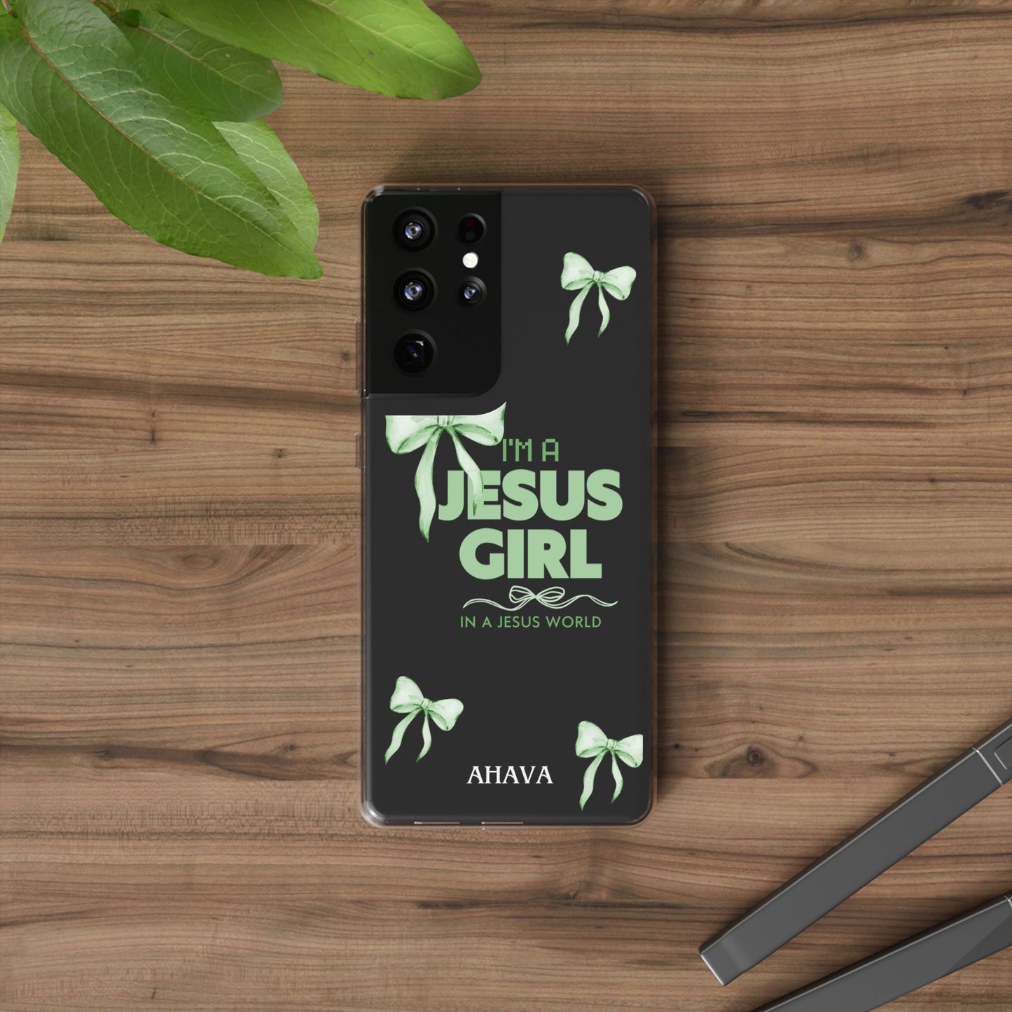 I'm a Jesus Girl Phone Case | Christian Aesthetic Gift for Her | Clear Shockproof Tough Case
