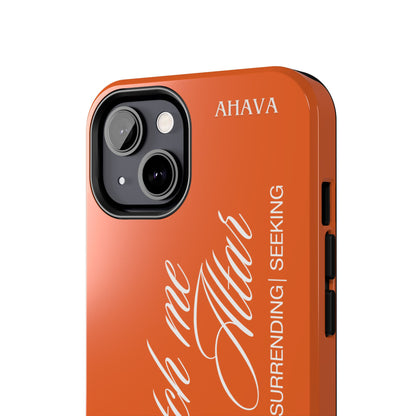 "Catch Me at the Altar" Orange Phone Case