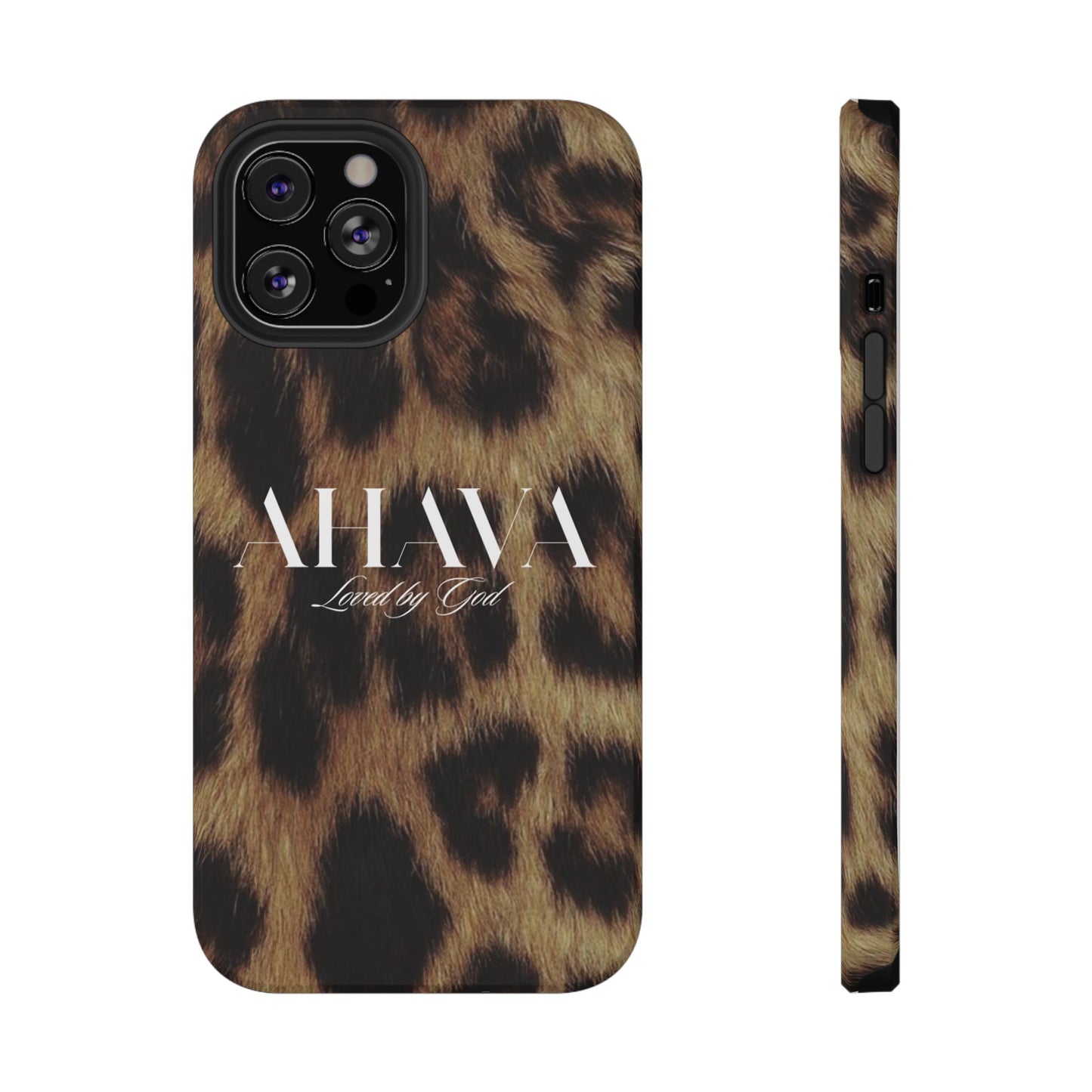 Leopard Print Ahava Phone Case