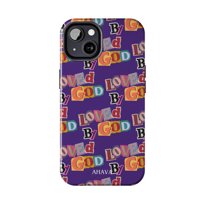 "Loved by God" Purple Phone Case