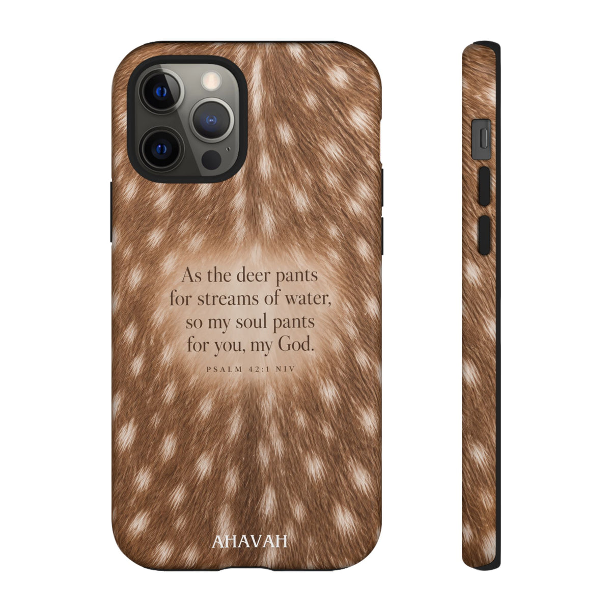 Psalm 42:1 Fawn Print Phone Case