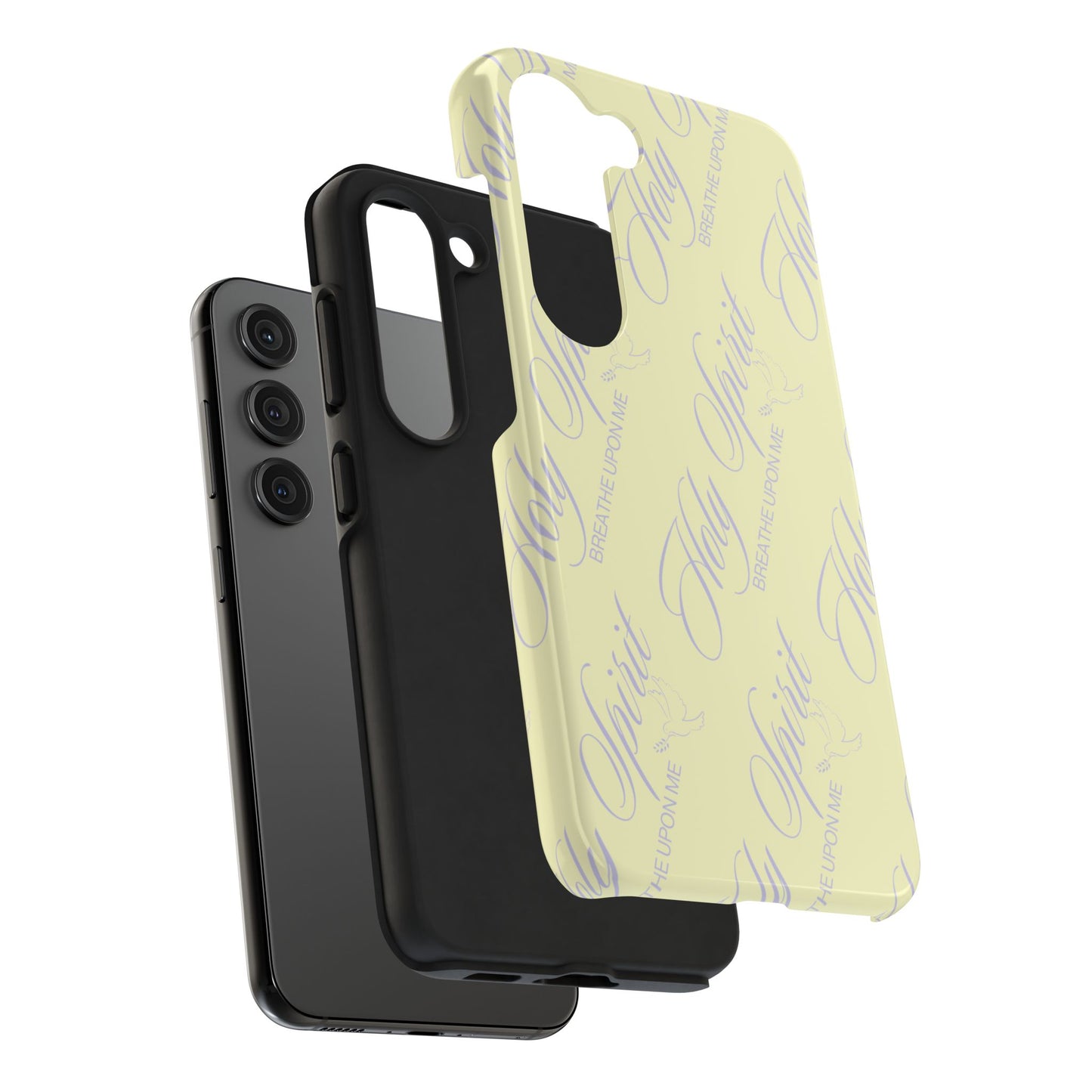 "Holy Spirit, Breathe Upon me" Buttercream Phone Case