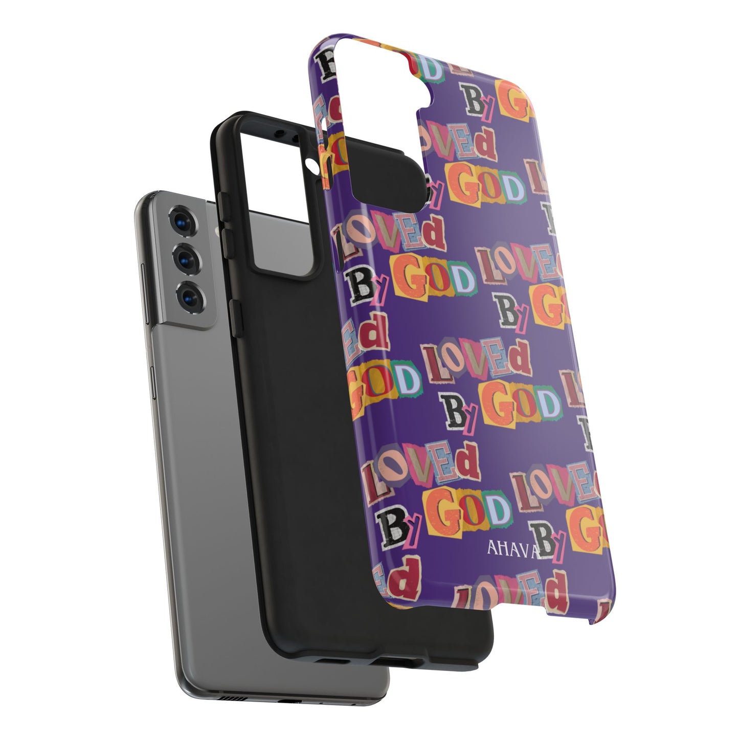 "Loved by God" Purple Phone Case