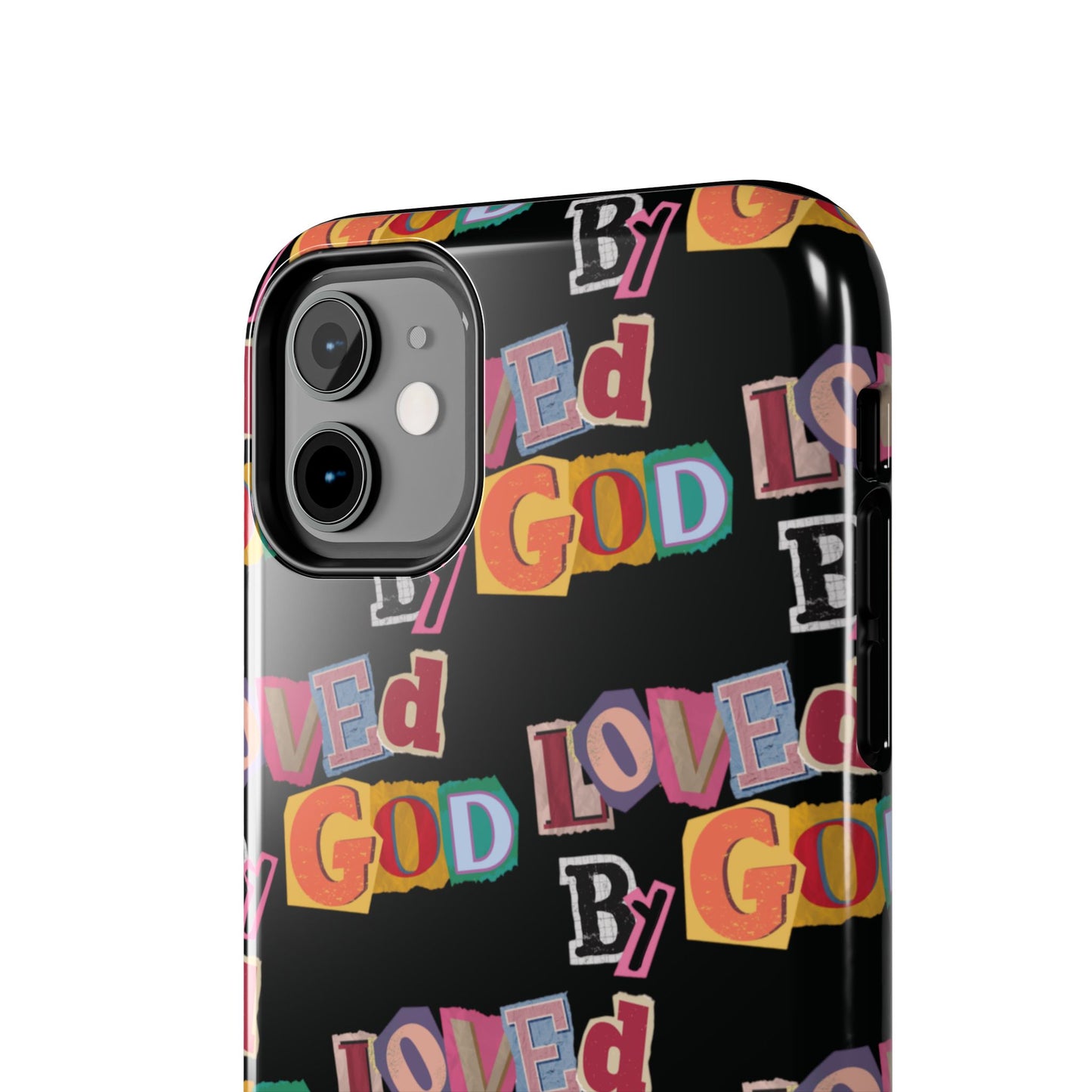 "Loved by God" Black Phone Case