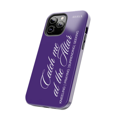 "Catch Me at the Altar" Purple Phone Case