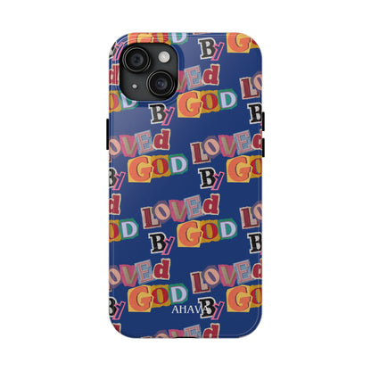 "Loved by God" Blue Phone Case