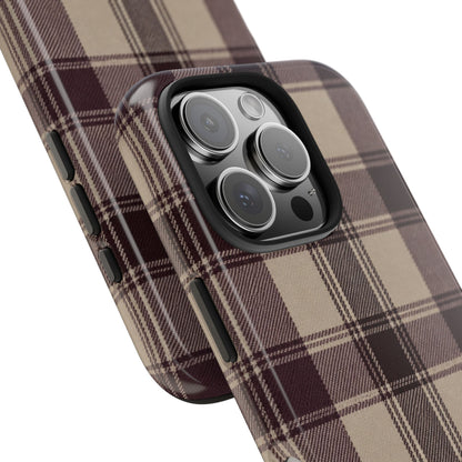 Abba’s Embrace | Warm Teddy Plaid Phone Case