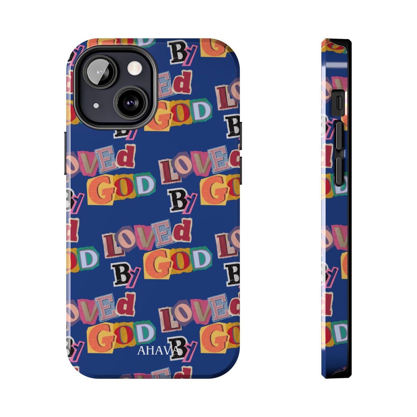 "Loved by God" Blue Phone Case