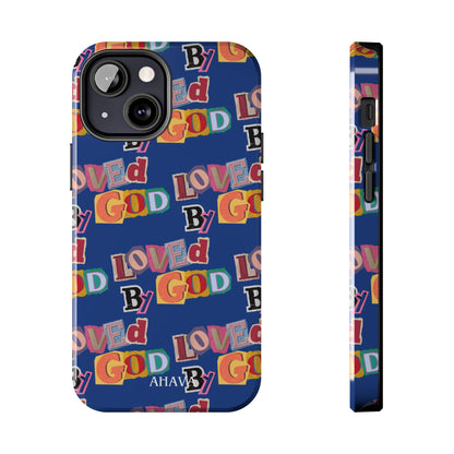"Loved by God" Blue Phone Case