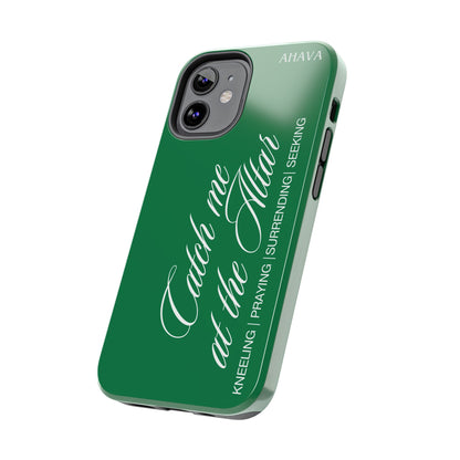 "Catch Me at the Altar" Green Phone Case