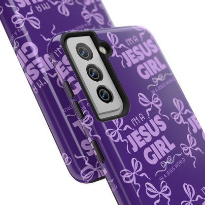 I'm a Jesus Girl Phone Case - Purple