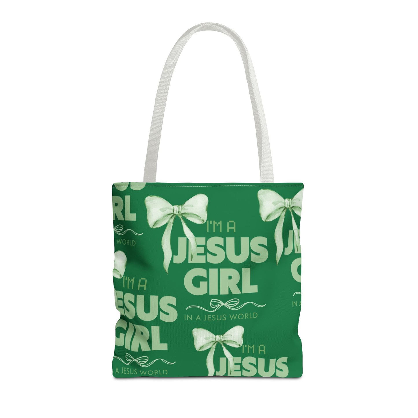I'm a Jesus Girl Tote Bag - Green