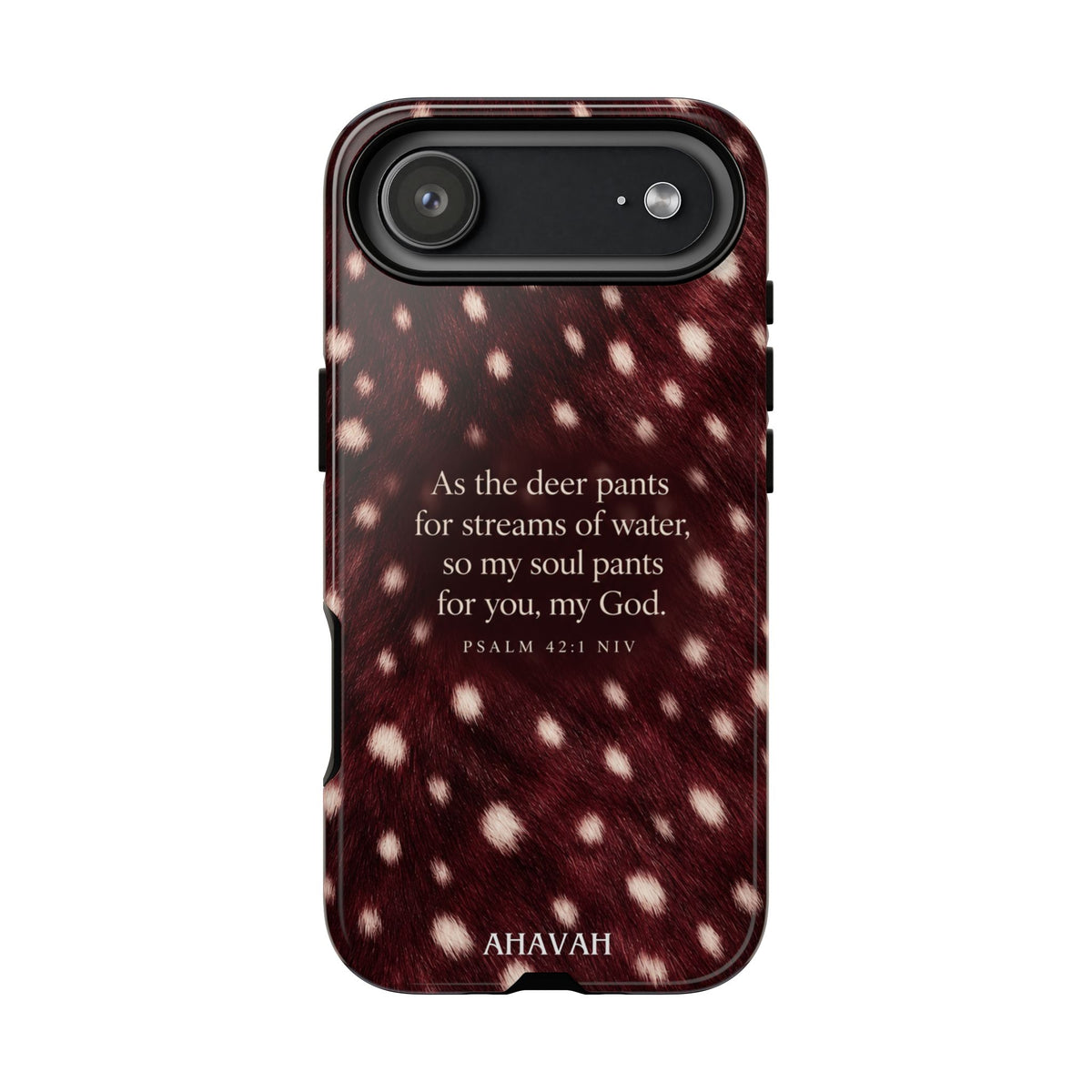 Psalm 42:1 Anointed Wine Fawn Phone Case