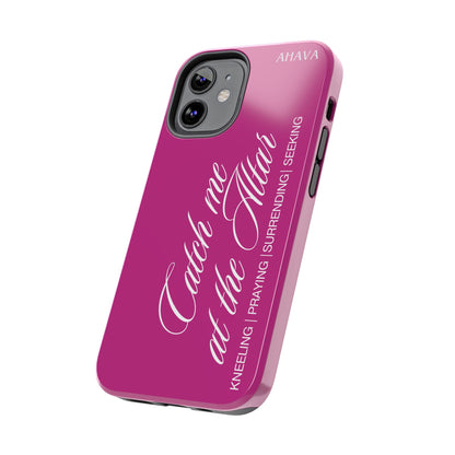 "Catch Me at the Altar" Pink Phone Case