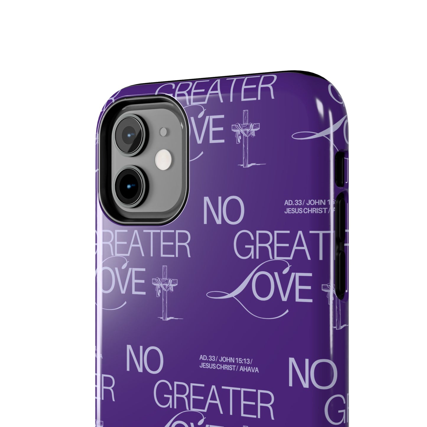"No Greater Love" Purple Phone Case