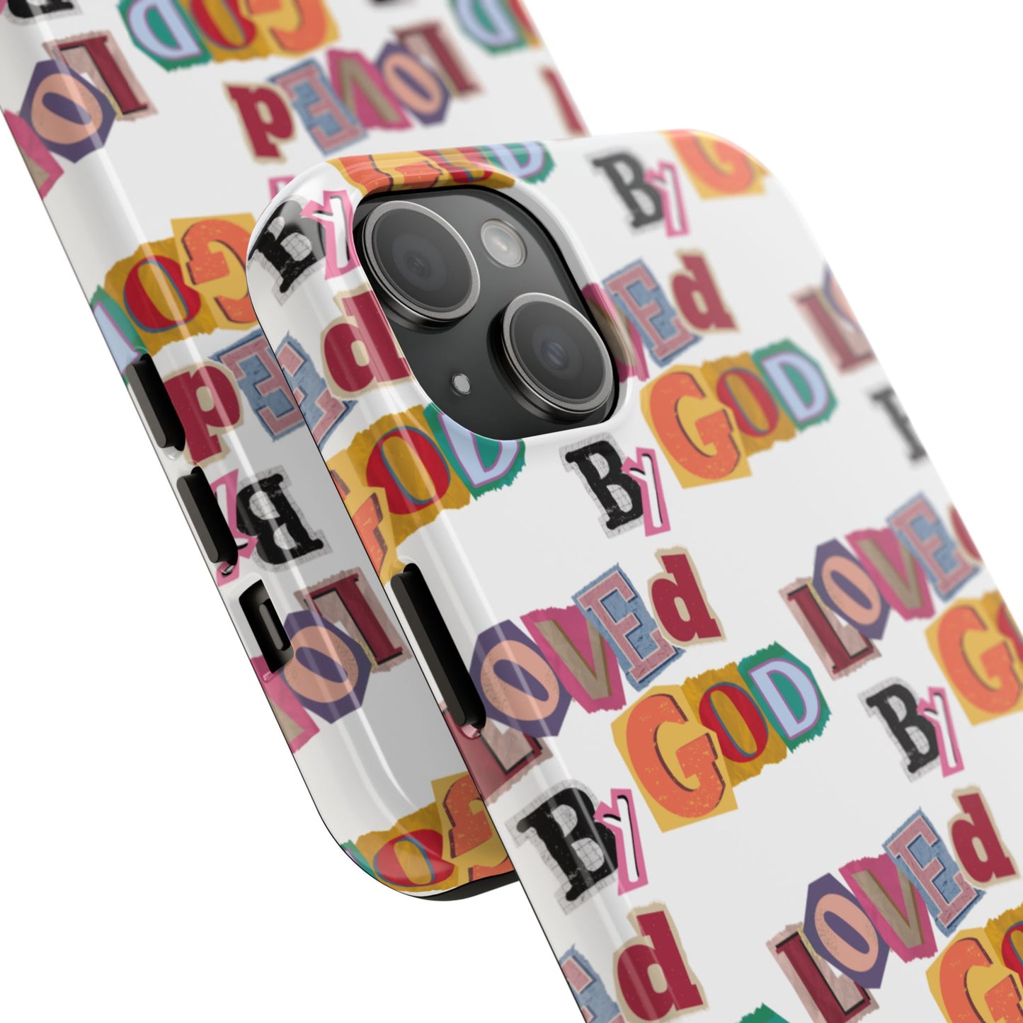 "Loved by God" white Phone Case
