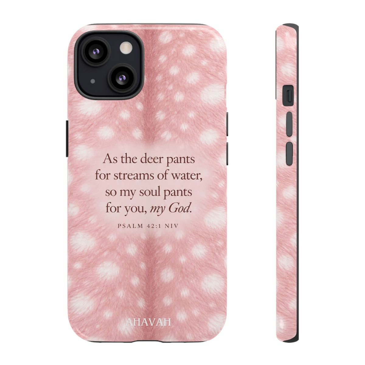 Psalm 42:1 Blush Pink Fawn Phone Case
