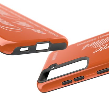 "Catch Me at the Altar" Orange Phone Case