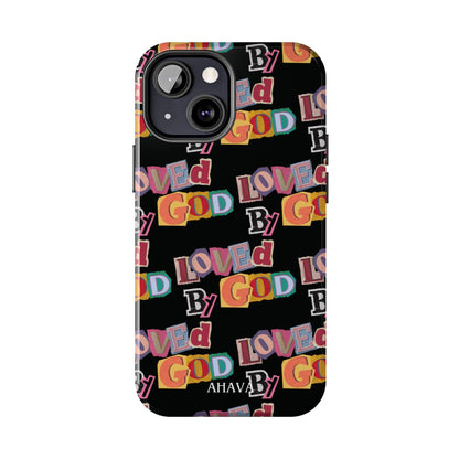 "Loved by God" Black Phone Case
