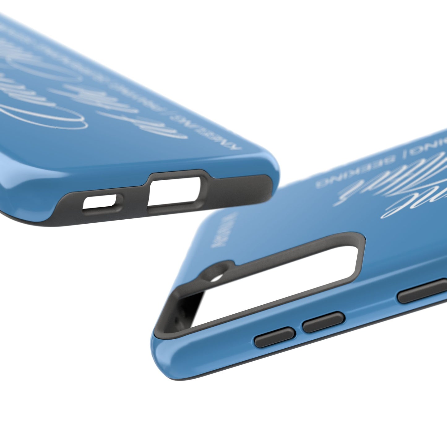 "Catch Me at the Altar" Light Blue Phone Case