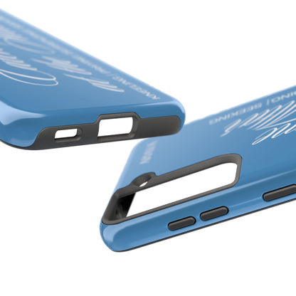 "Catch Me at the Altar" Light Blue Phone Case