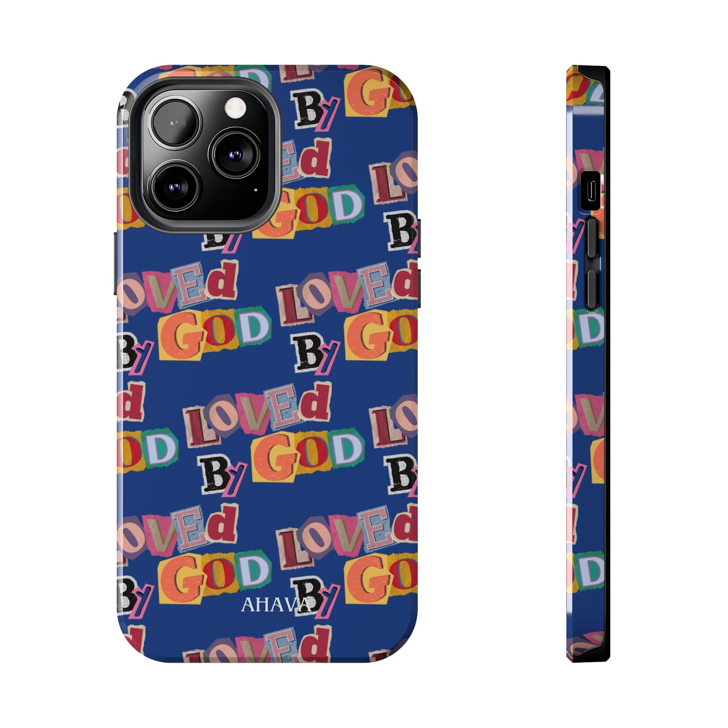 "Loved by God" Blue Phone Case