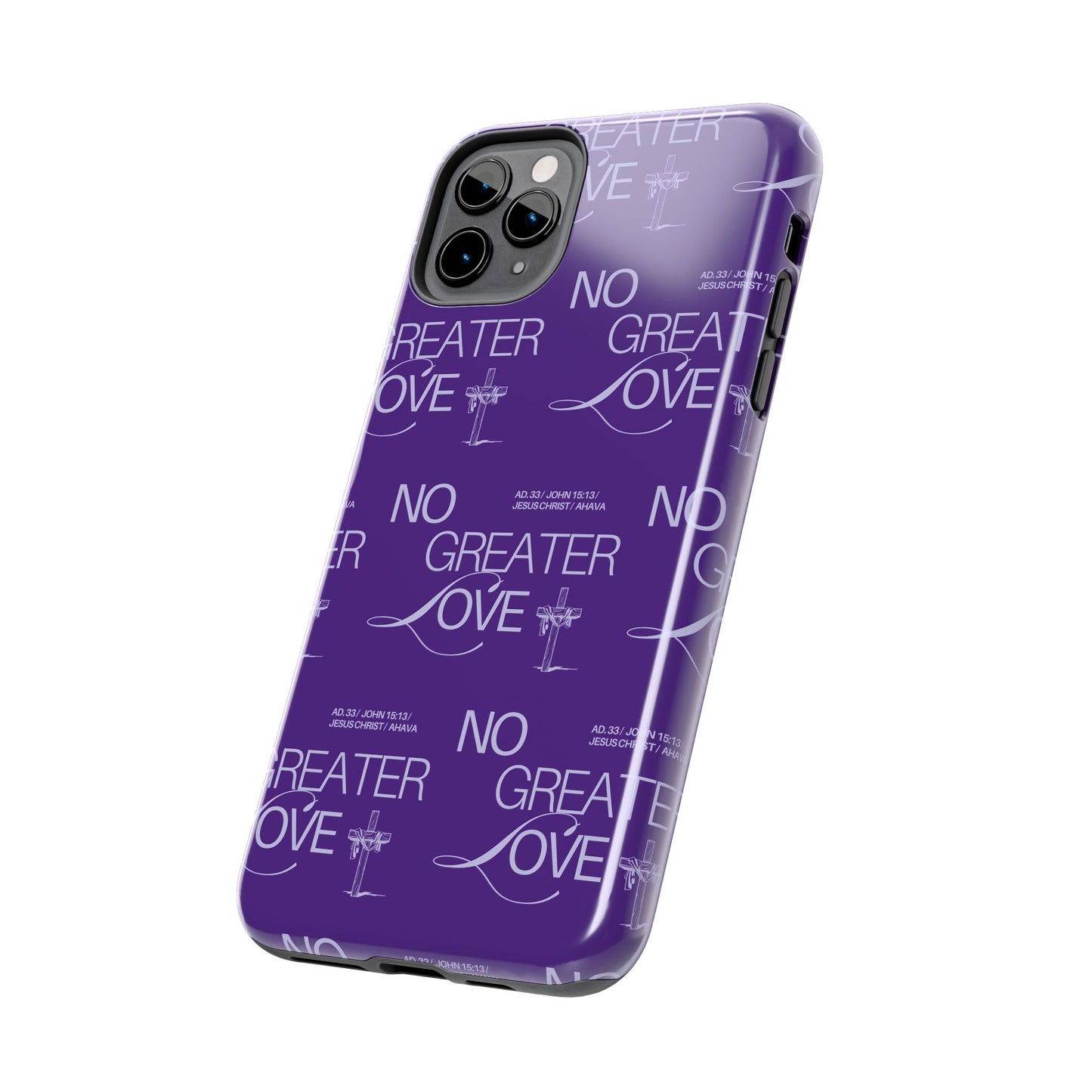 "No Greater Love" Purple Phone Case