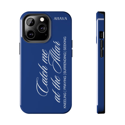 "Catch Me at the Altar" Blue Phone Case