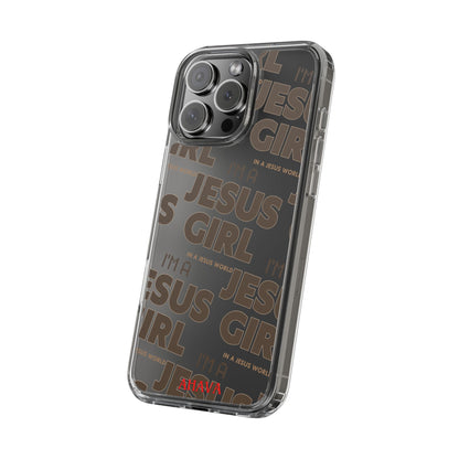 I'm a Jesus Girl Brown Case -Clear