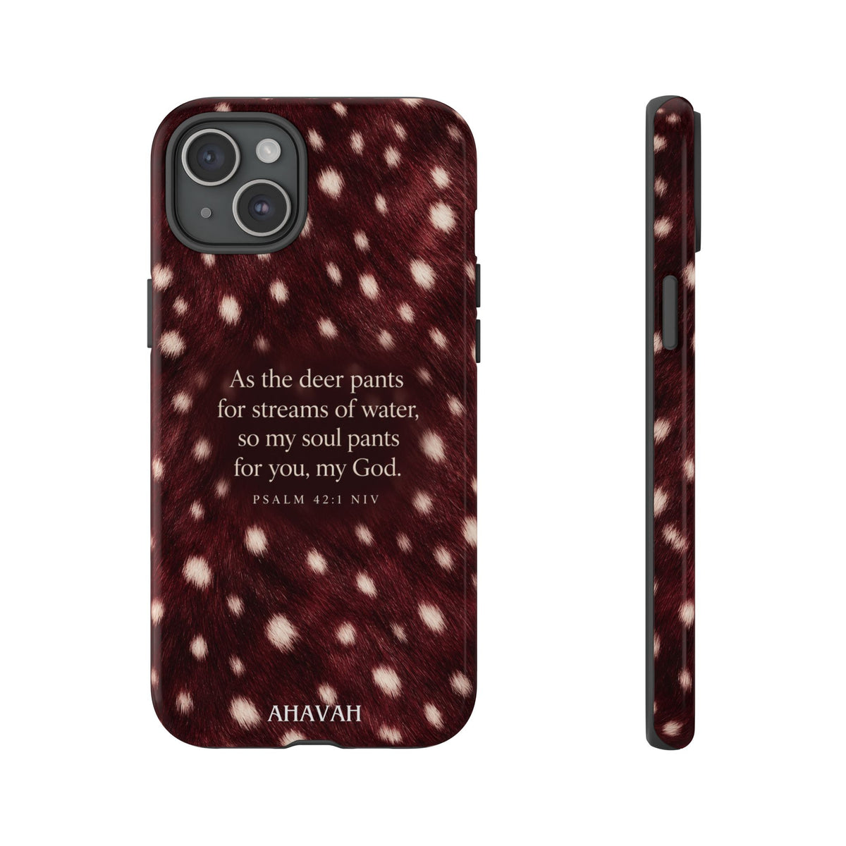 Psalm 42:1 Anointed Wine Fawn Phone Case