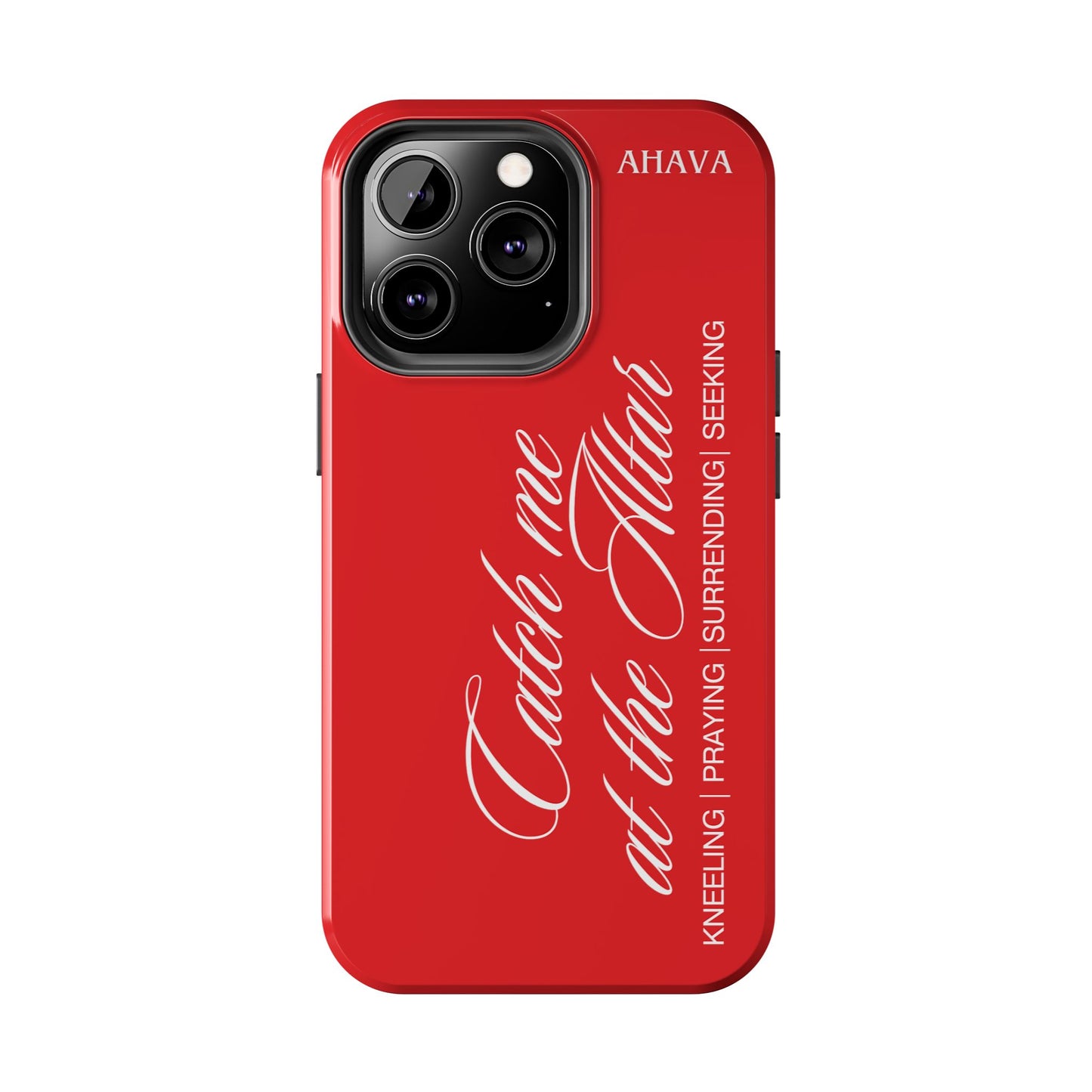 "Catch Me at the Altar" Red Phone Case