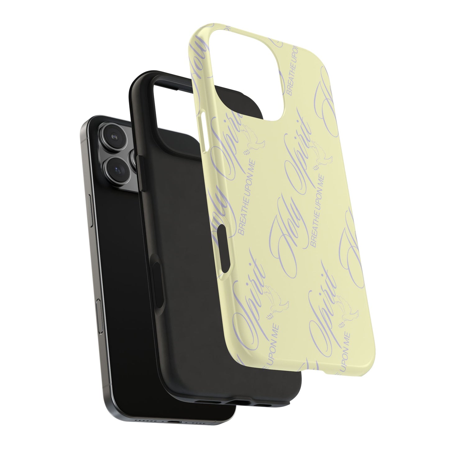 "Holy Spirit, Breathe Upon me" Buttercream Phone Case