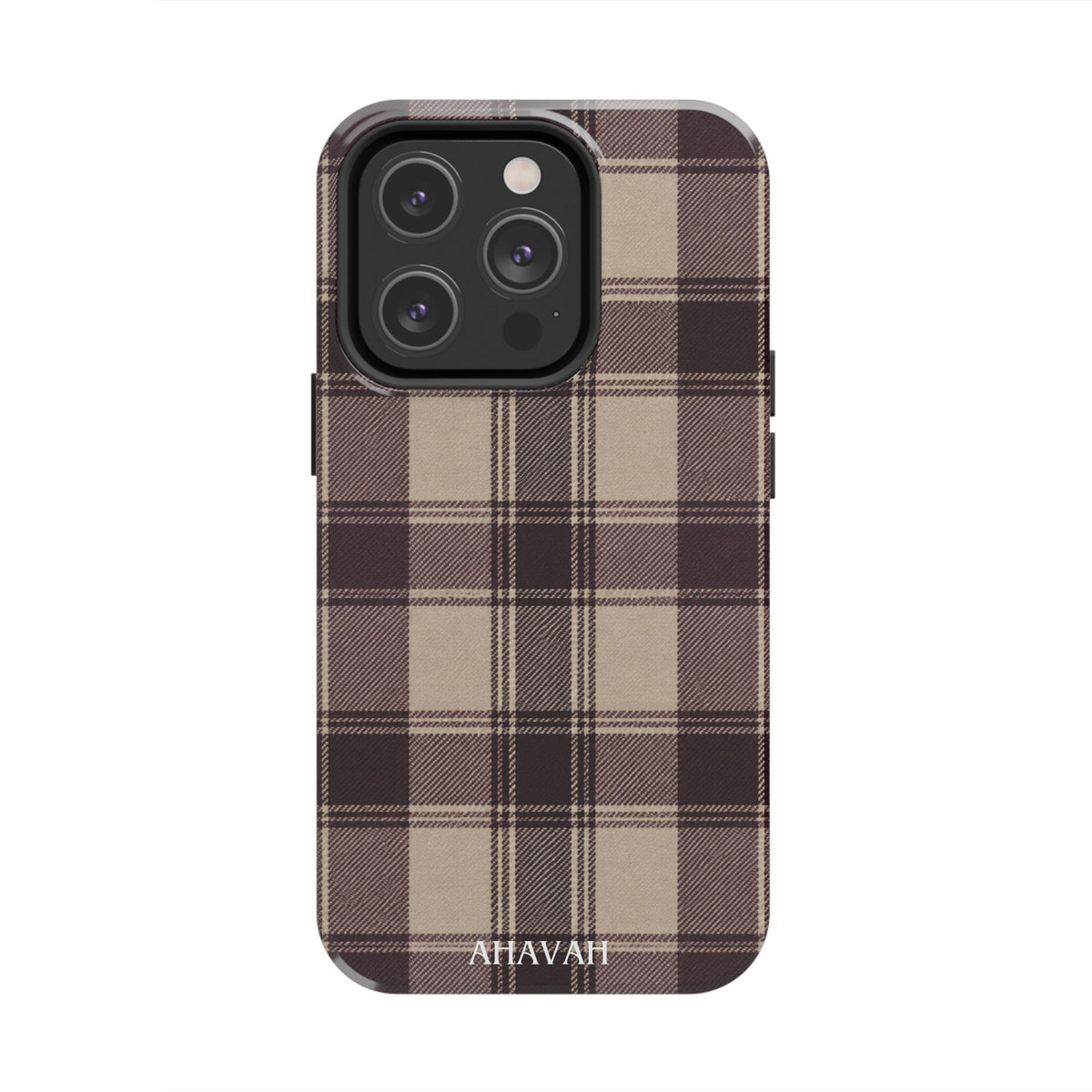 Abba’s Embrace | Warm Teddy Plaid Phone Case