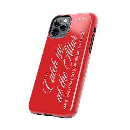 "Catch Me at the Altar" Red Phone Case