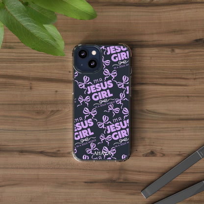 I'm a Jesus Girl Purple Case -Clear