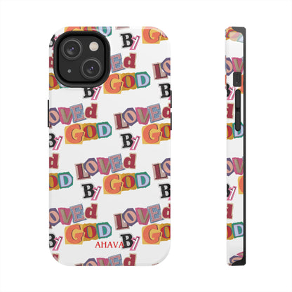 "Loved by God" white Phone Case