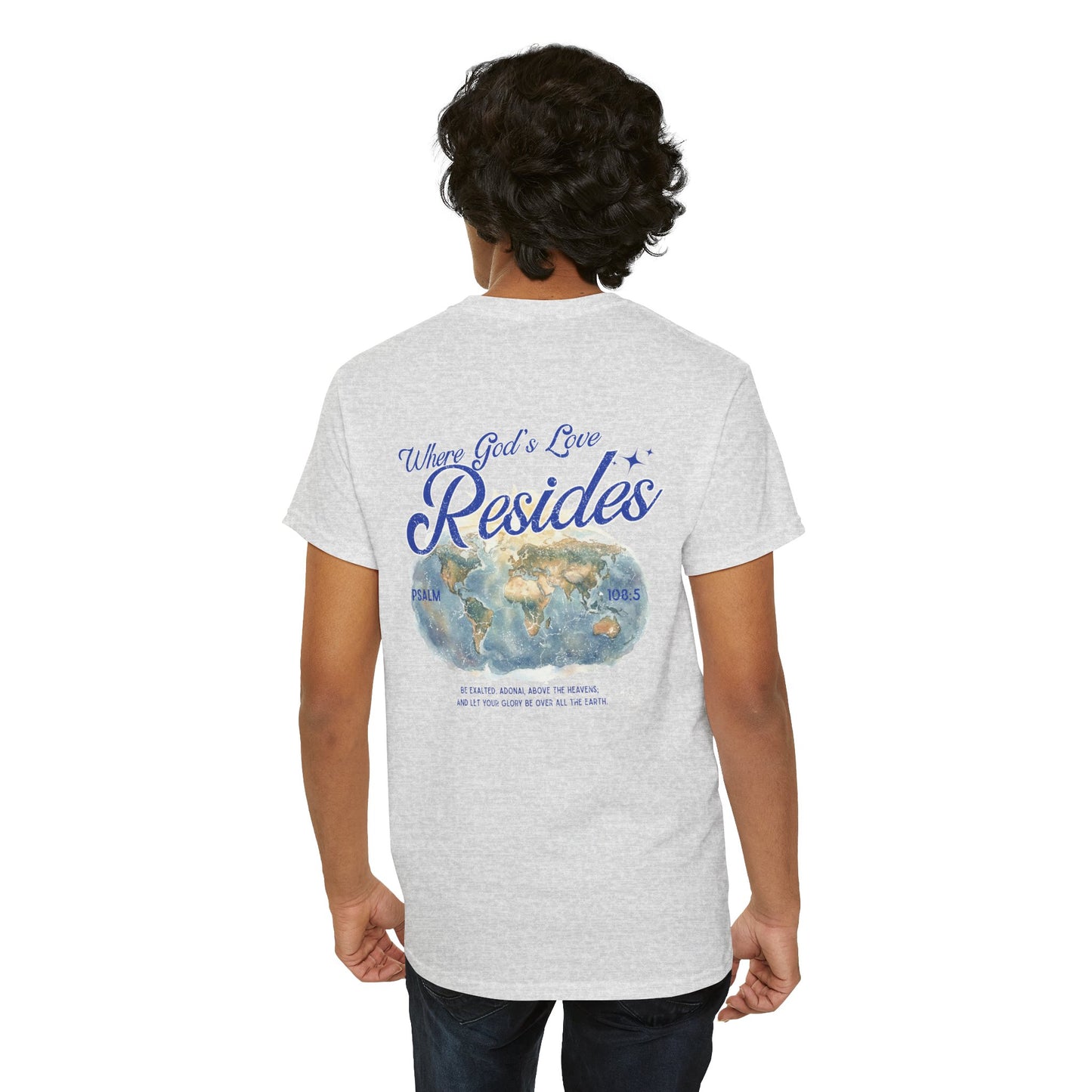 Where God’s Love Resides (Psalm 108:5) | Navy T-Shirt