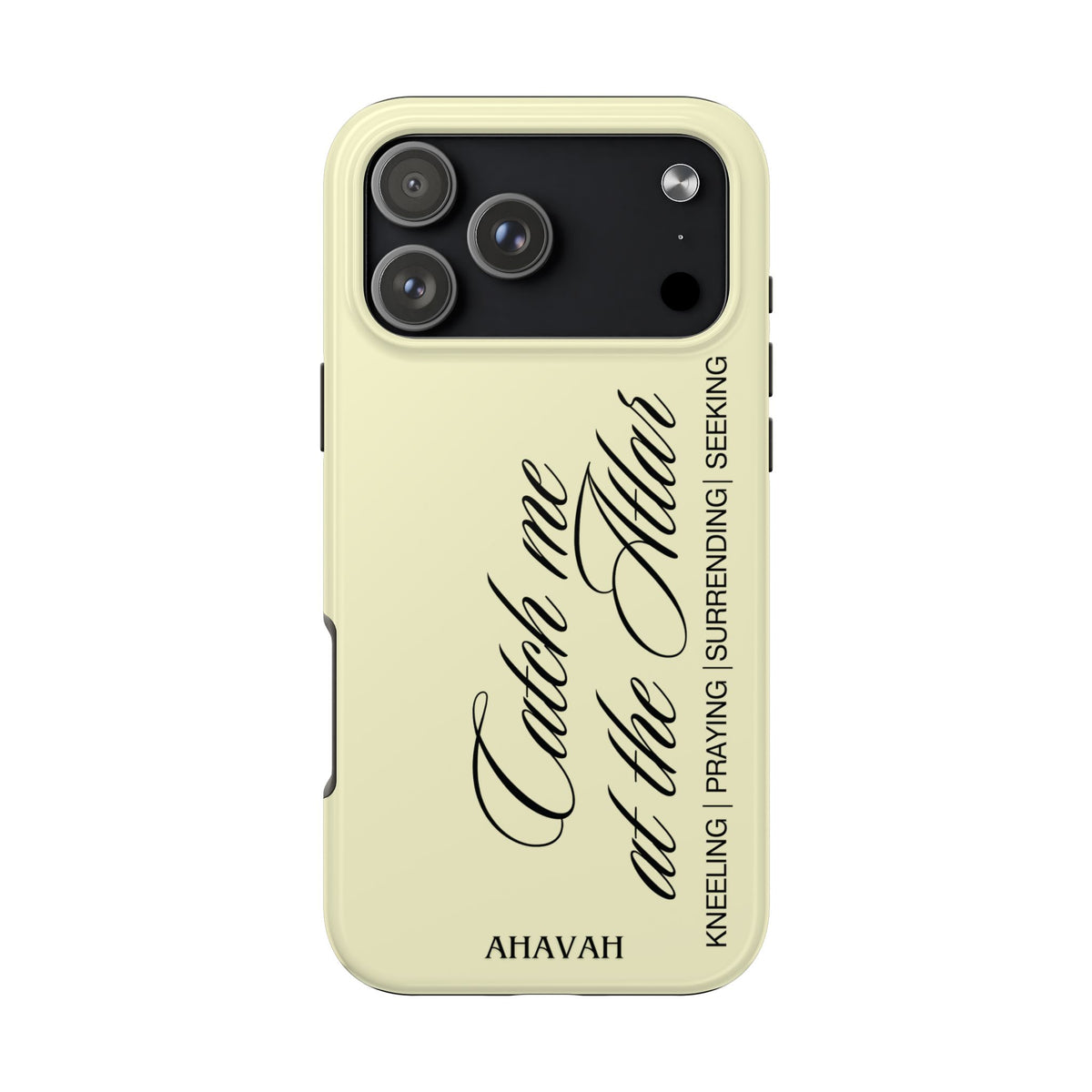 Catch Me at the Altar Phone Case - Lemon Cream
