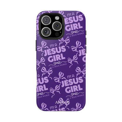I'm a Jesus Girl Phone Case - Purple