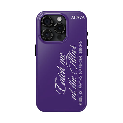 "Catch Me at the Altar" Purple Phone Case
