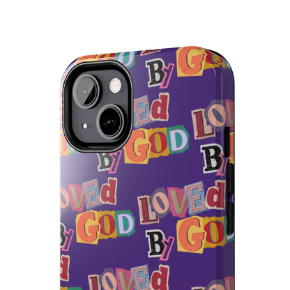 "Loved by God" Purple Phone Case