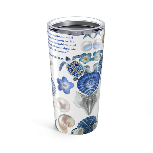 BLUE OCEANS : MICAH 7:19 Tumbler
