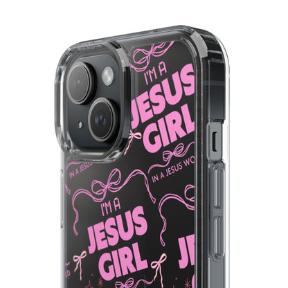 I'm a Jesus Girl Pink Case -Clear