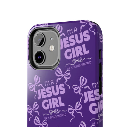 I'm a Jesus Girl Phone Case - Purple