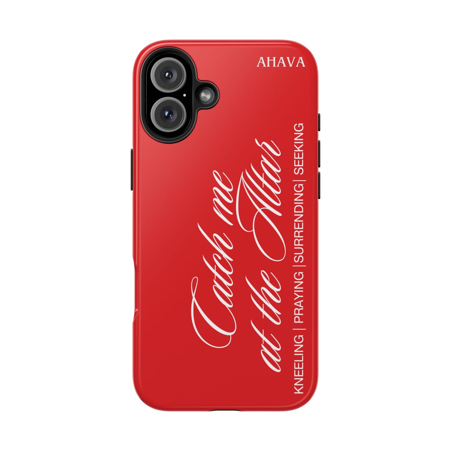 "Catch Me at the Altar" Red Phone Case
