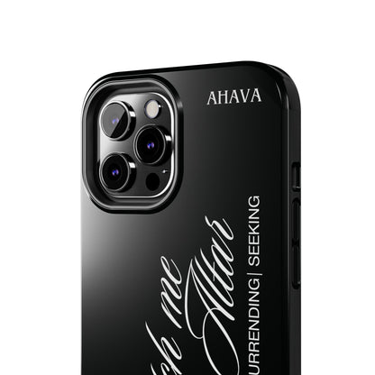 "Catch Me at the Altar" Black Phone Case
