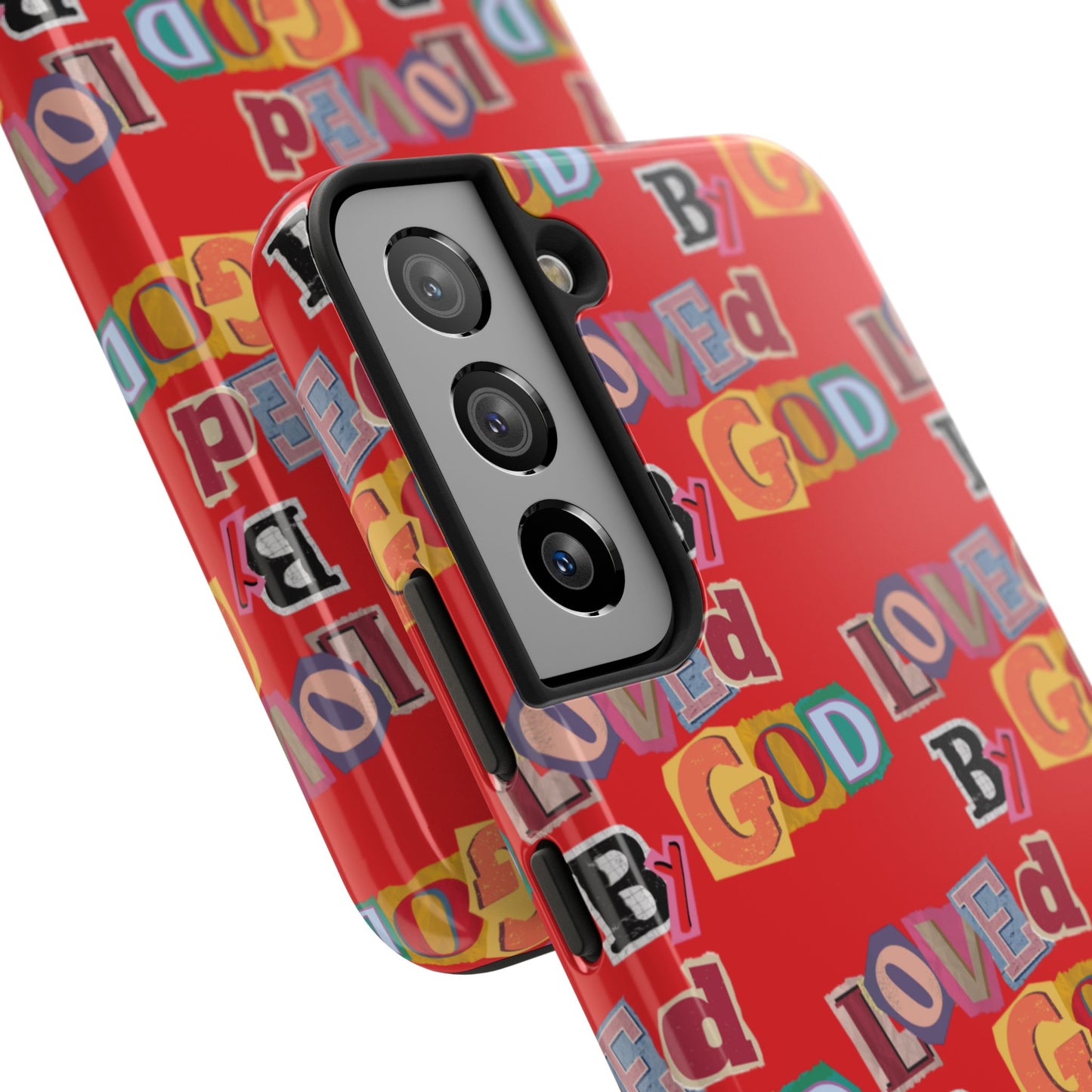 "Loved by God" Red Phone Case