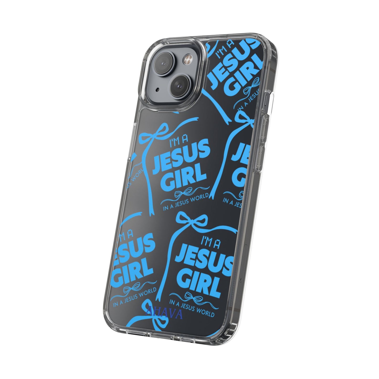 I'm a Jesus Girl Blue Case -Clear